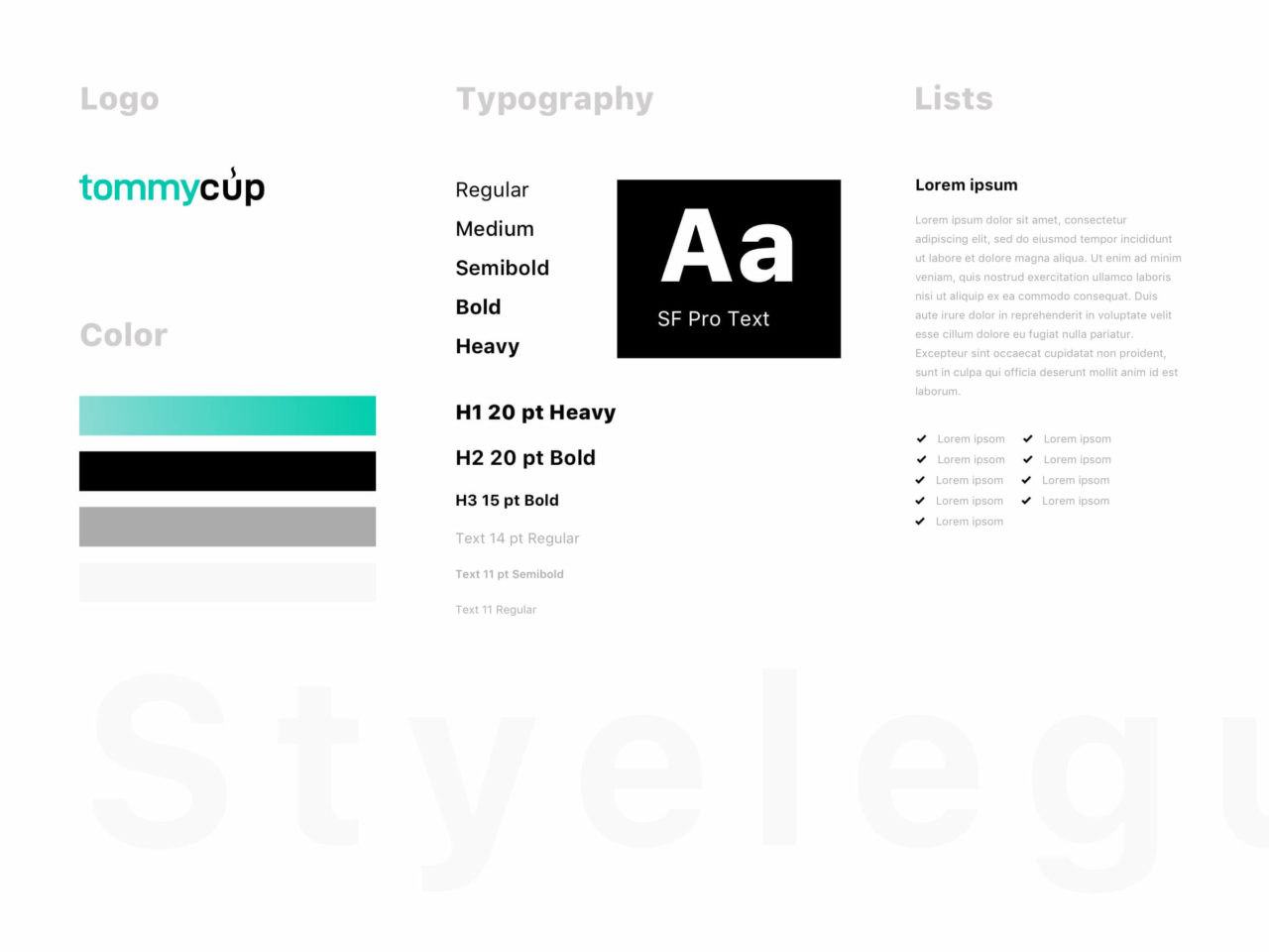 Tommycup-styleguide